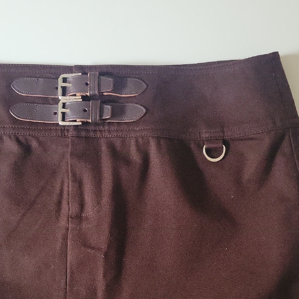 Lauren Ralph Lauren Chocolate Brown Equestrain Skirt Size 6